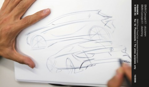 BMW_X1_01 Concepção do X1 iniciando no papel