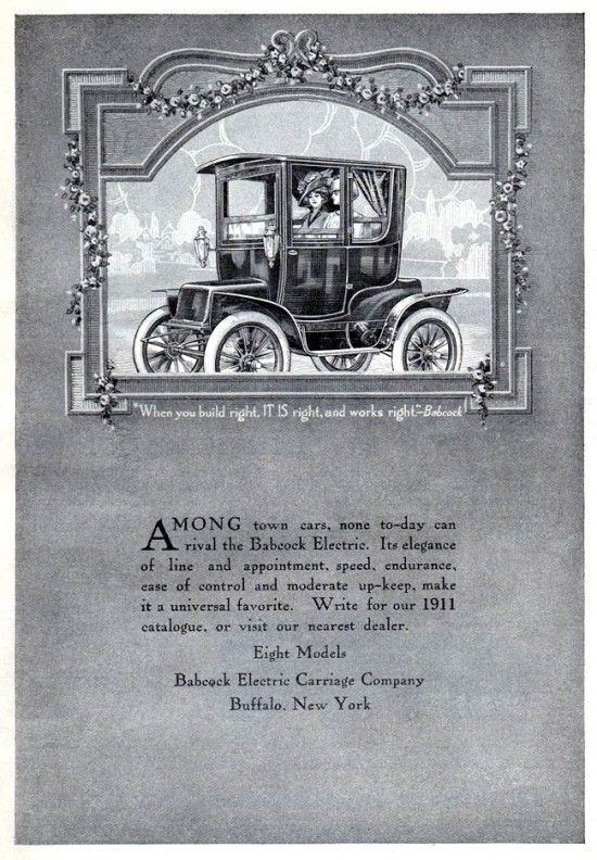 Babcock Electric Carriages - 1911 Babcock Electric Carriages - 1911