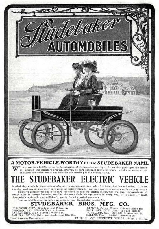 Studebaker Electric Automobiles - 1902 Studebaker Electric Automobiles - 1902